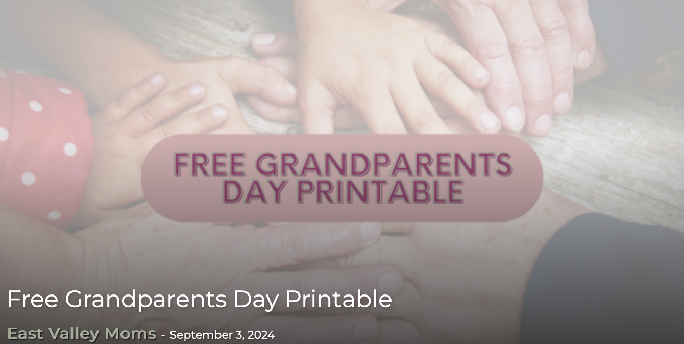 Free Grandparents Day Printable